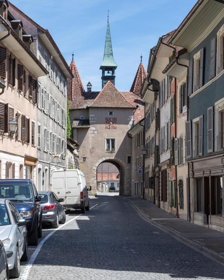 Vivez Un Conte De Fee Dans La Piece Ronde D'Une Tour Medievale Поррантрюи Экстерьер фото